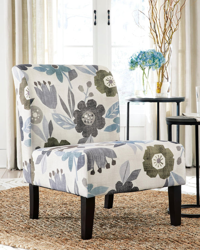 Triptis Multi Floral Pattern Accent Chair front view