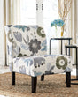 Triptis Multi Floral Pattern Accent Chair front view