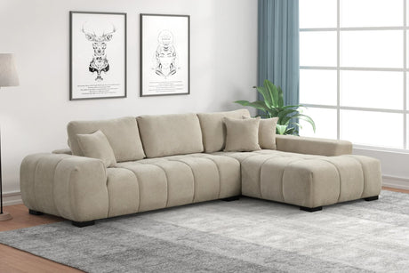 Main view of Manhattan Beige Sectional sofa