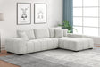 Manhattan Gray Sectional sofa main view showing full seating