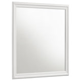 Louis Philippe white dresser mirror front view