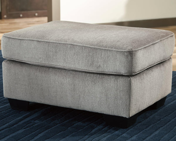 Altari Alloy Chenille Ottoman front angle view
