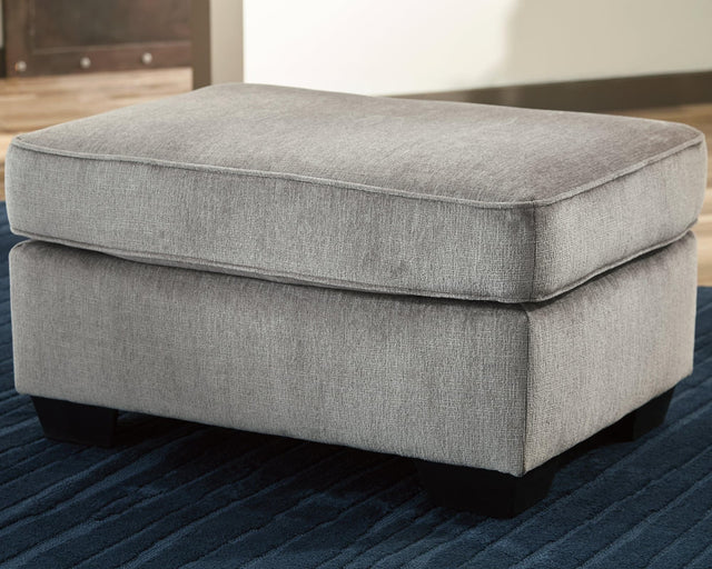 Altari Alloy Chenille Ottoman front angle view