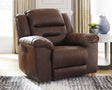 Main view of Stoneland Chocolate Faux Leather Power Recliner