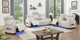 Tokyo Sand 3-Piece Power Reclining Sofa Set front view