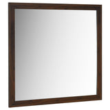 Welsley walnut dresser mirror front angle
