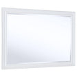 Bexhill White Horizontal Dresser Mirror front view