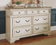 Realyn Two-tone dresser front angle view