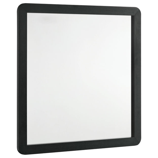 Cavelle black dresser mirror front view