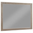 Kenora dresser mirror barley brown front view