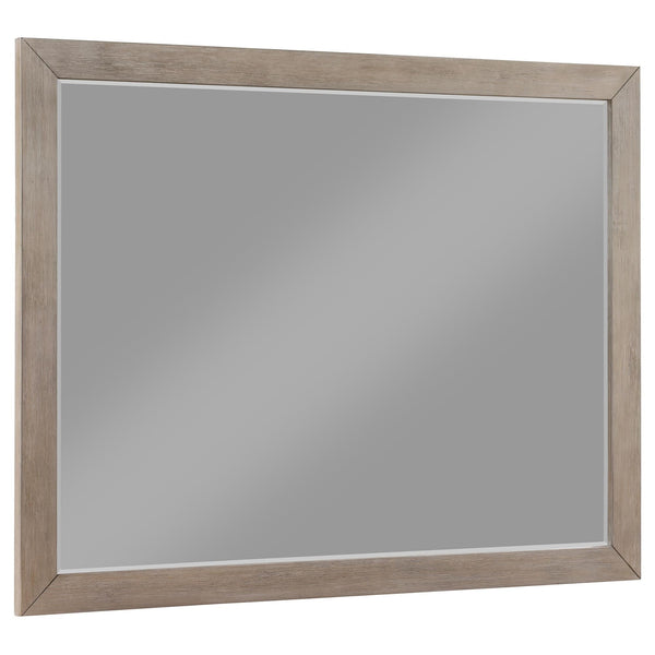 Kenora dresser mirror barley brown front view