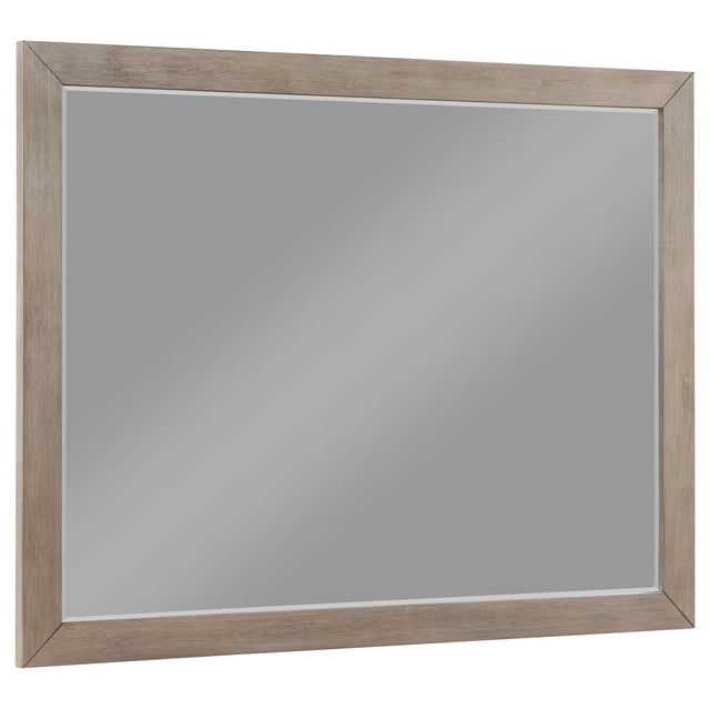Kenora dresser mirror barley brown front view