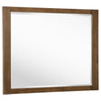 Terrace Dresser Mirror Ash Brown front view