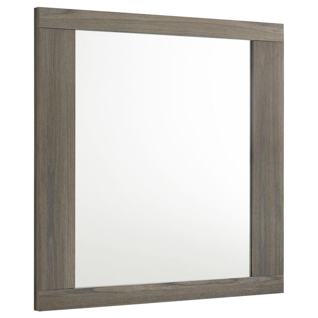 Fenwick Dresser Mirror Grey Oak, front view