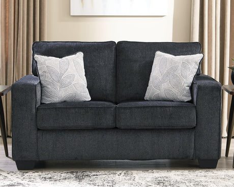 Altari Slate Chenille Loveseat front view
