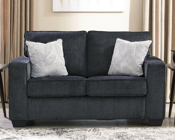 Altari Slate Chenille Loveseat front view