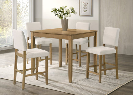 Winner Light Brown Pub Table with 4 Chairs main view