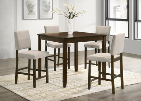 Winner Brown pub table set with 4 chairs, main view