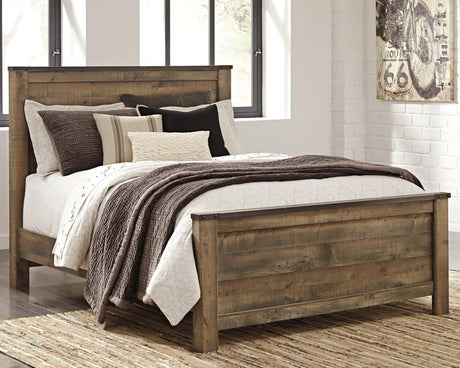 Trinell Brown Queen Panel Bed front view