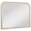 Kailani Dresser Mirror beige oak frame, angled front view