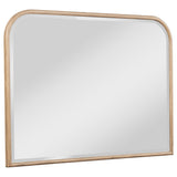 Kailani Dresser Mirror beige oak frame, angled front view