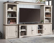 Havalance Two-Tone 4-Piece Entertainment Center angled view