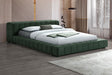 Trinity Upholstered Eastern King Platform Bed front view showing headboard