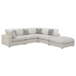 Serene 5-piece modular upholstered sectional sofa in beige main view