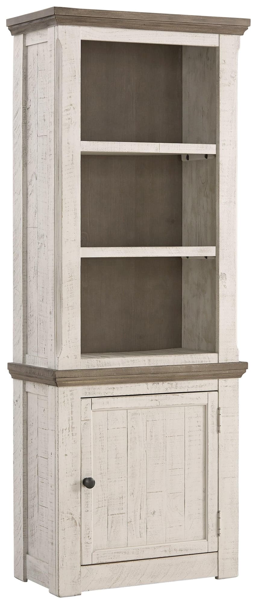 Havalance Two-Tone Right Pier Cabinet - front angle