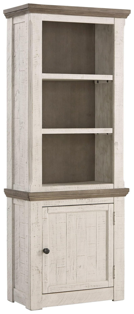 Havalance Two-Tone Right Pier Cabinet - front angle