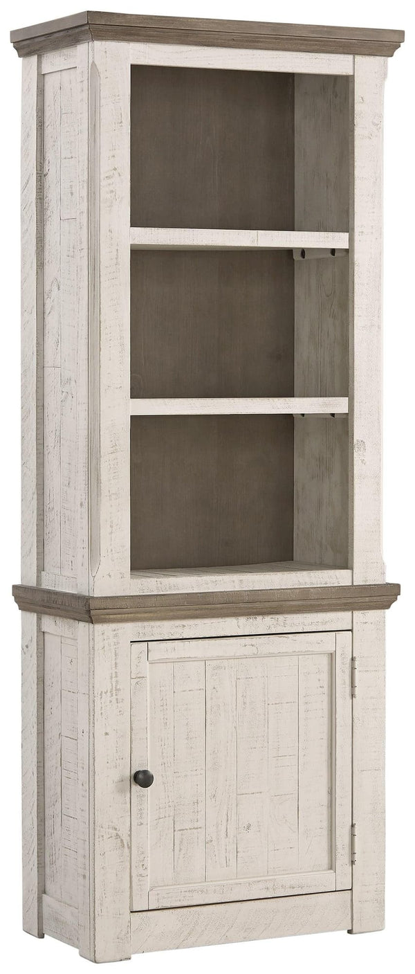 Havalance Two-Tone Right Pier Cabinet - front angle
