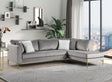 Catalina Silver Velvet Sectional sectional sofa main view