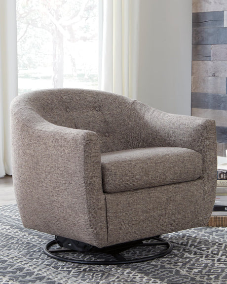 Upshur Taupe Accent Chair front angle