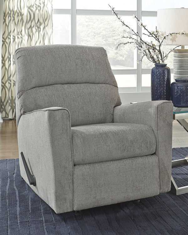 Altari Alloy Chenille Recliner front view