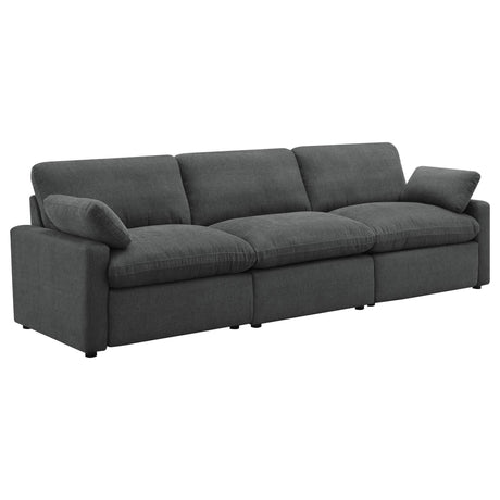 Collins Modular Power Reclining Sofa in Dark Grey front angle
