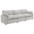 Collins Modular Power Reclining Sofa Grey, front view