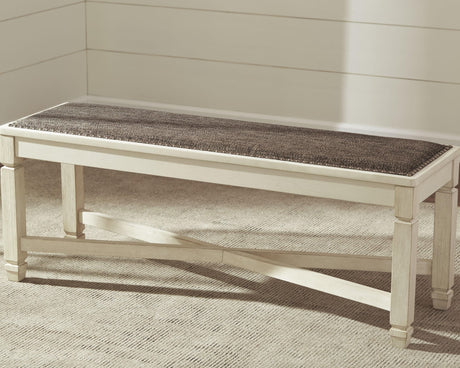 Bolanburg Two-Tone Dining Bench front view