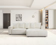 Main view of the Romeo White Sectional sofa in white