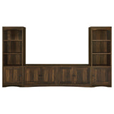 Laughlin 3-piece Entertainment Center TV Stand Dark Pine front view