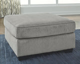 Altari Alloy Chenille Oversized Accent Ottoman front angle