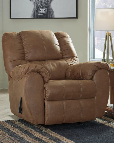 Mcgann Saddle Faux Leather Manual Recliner main view