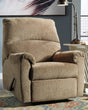 Nerviano Mocha Chenille Recliner front view