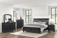 Magnolia Black Storage Sleigh Bedroom Set bed main view