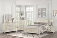 Magnolia Cream Storage Sleigh Bedroom Set main bed view