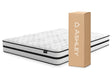 Chime 10-Inch Hybrid Twin Mattress in a Box, white, front view