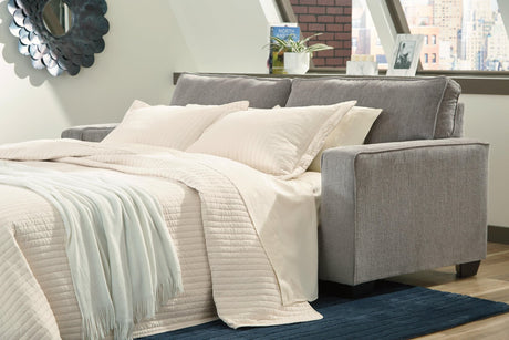 Altari Chenille Queen Sofa Sleeper angled side view