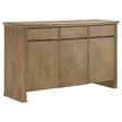 Adina distressed light brown 59-inch sideboard server front view
