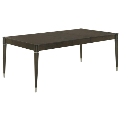 Reseda 81-inch ash brown extension dining table, front angle