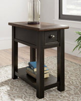 Tyler Creek Two-tone Chairside End Table front view