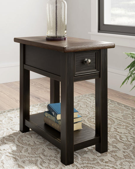 Tyler Creek Two-tone Chairside End Table front view